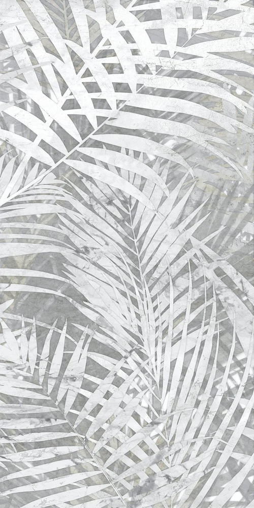 Natura Felci Mix Grigio - Gres Porcellanato Decoro 60x120 Effetto Carta da Parati - Image 4