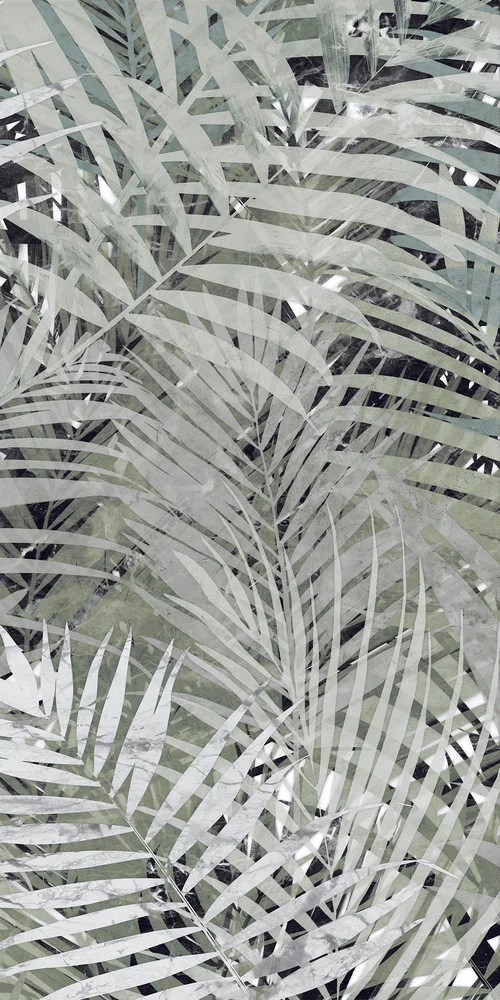 Natura Felci Mix Verde - Gres Porcellanato Decoro 60x120 Effetto Carta da Parati - Image 4