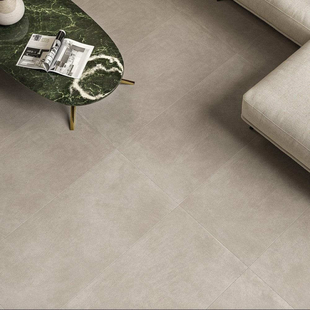 Resiná Almond - Gres Porcellanato Effetto Cemento 60x120 Rettificato