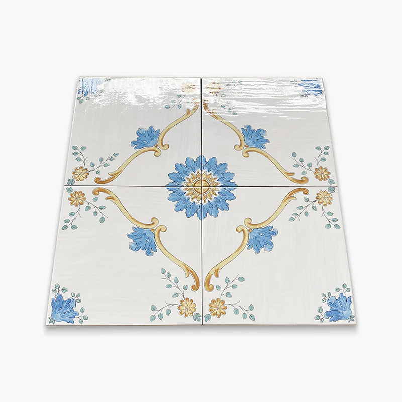 Cotto Mediterraneo Nerano - Gres Porcellanato Decoro Colorato 22x22 Stile Vietri - Image 2