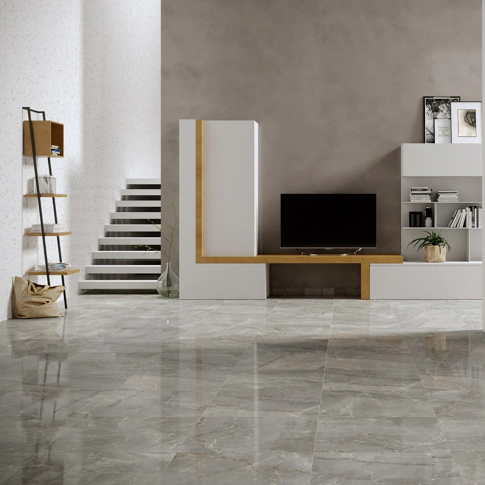 Marmi Pregiati Soveraia Silver - Gres Porcellanato Effetto Marmo Lucido 60x120 Levigato