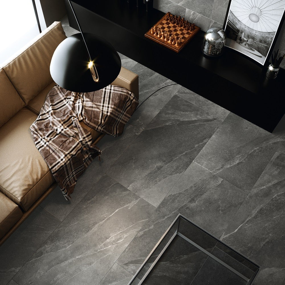 Pietra Ligure Grigio - Pavimento in Gres Porcellanato Effetto Pietra 60x120