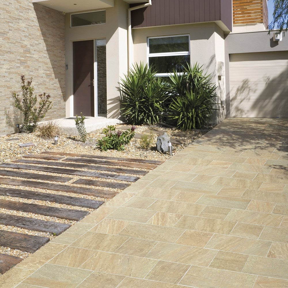 Quarzi Beige R11 - Gres Porcellanato Effetto Pietra per Esterno 22x43