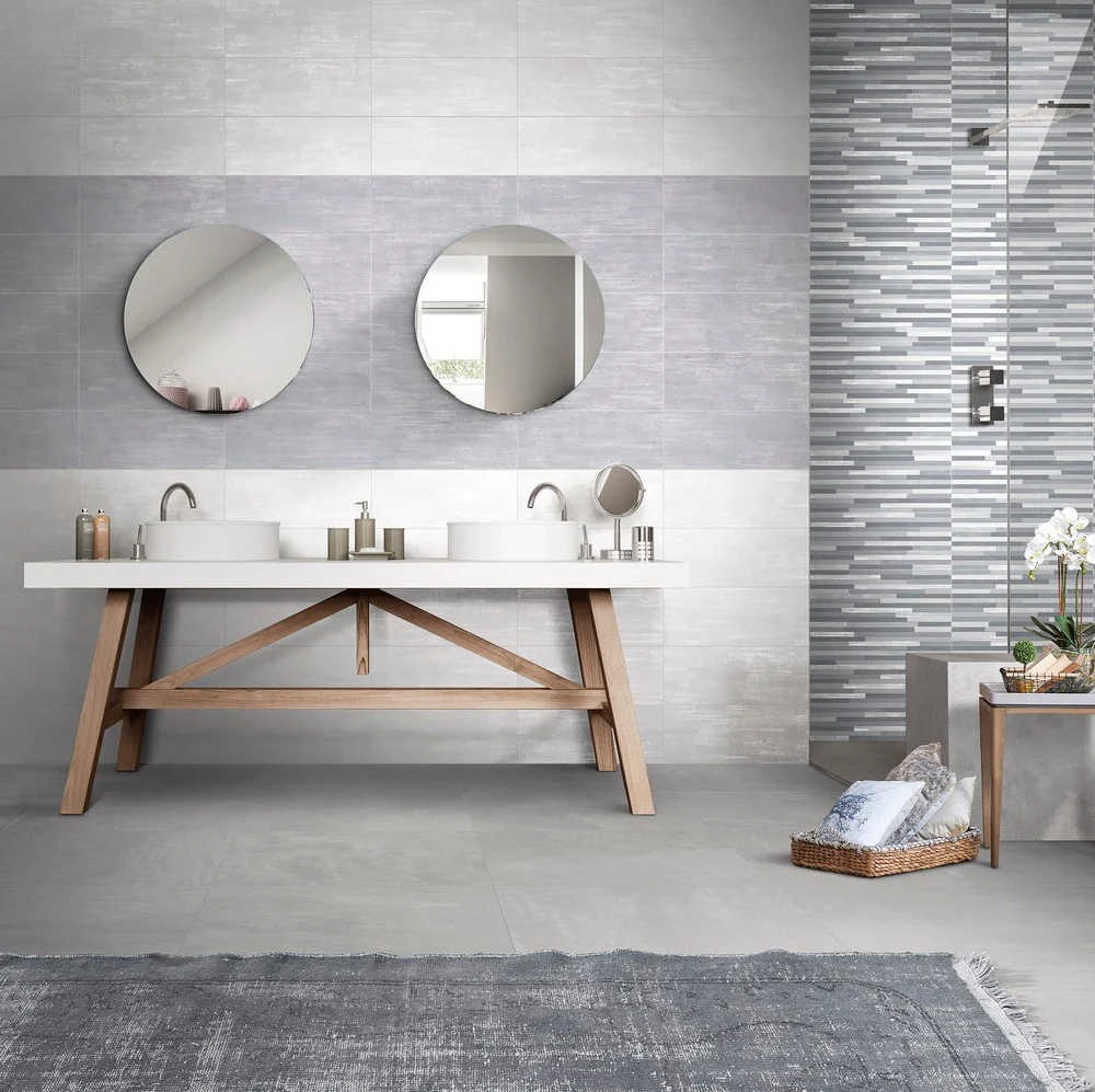 Étoile Odeon Gris - Rivestimento Bagno Effetto Muretto 20x50