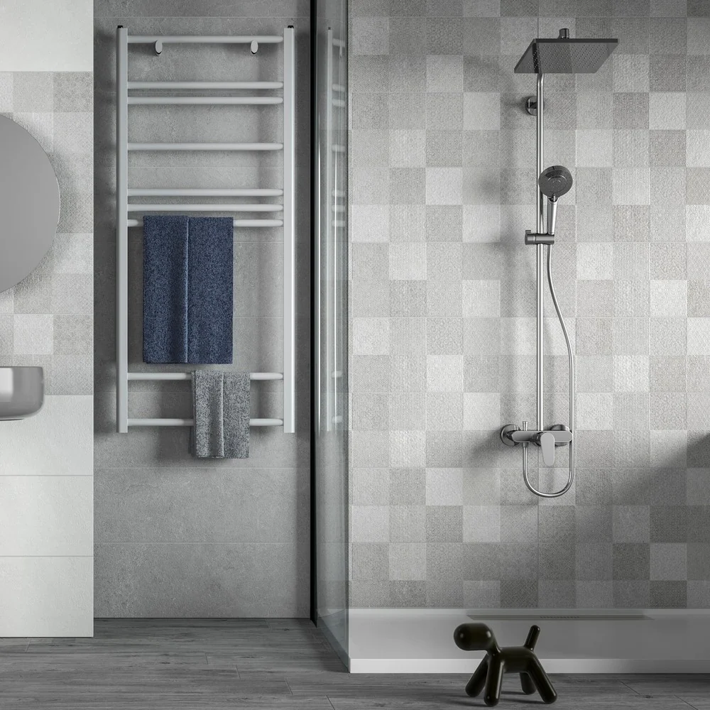 Native Grigio - Rivestimento Bagno Effetto Pietra 25x75