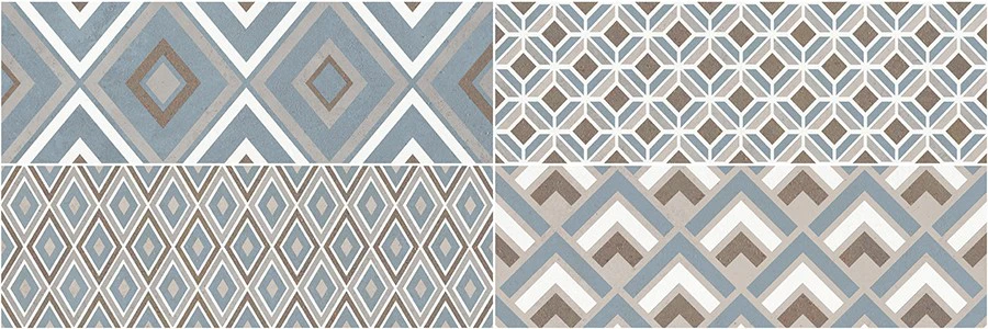 Le Crete Glamour - Rivestimento Decoro Geometrico Opaco 25x75 - Image 2
