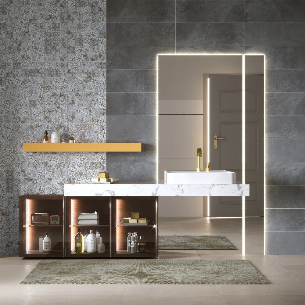 Le Crete Indaco - Rivestimento Effetto Creta Opaco 25x75