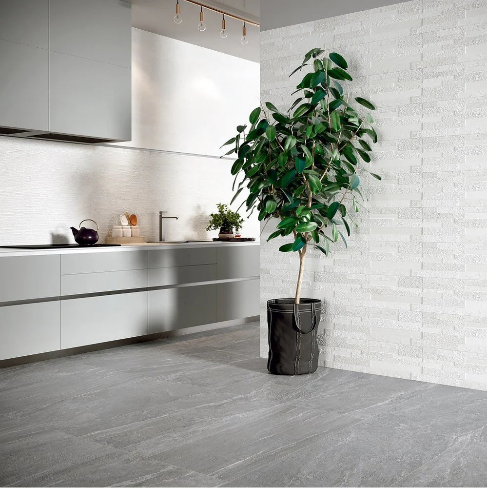 Orione Bianco - Rivestimento Effetto Pietra Opaco 25x75