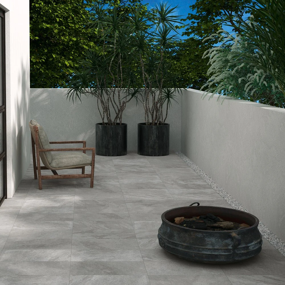 Stone Lab Quarzite Grigio R11 Antiscivolo - Gres Porcellanato Effetto Pietra 30x60 per Esterno