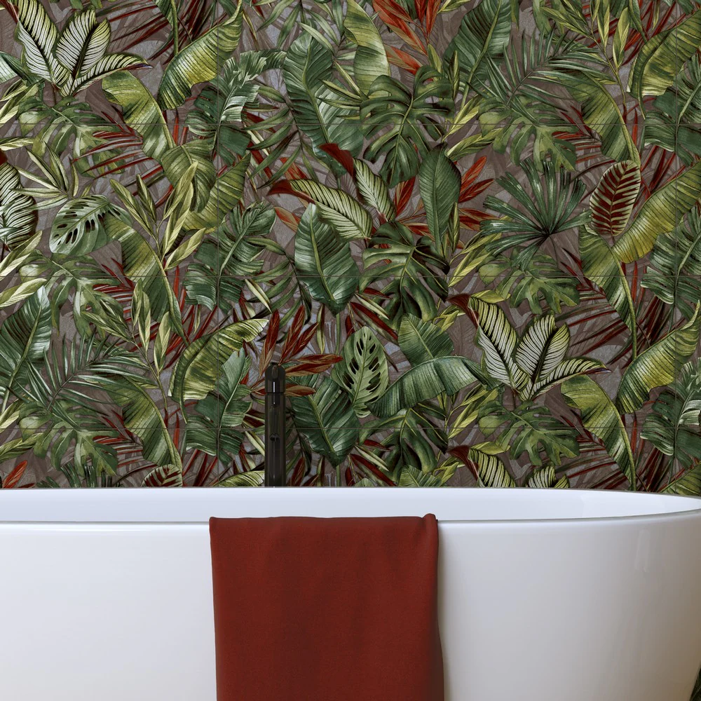 Vibes Decoro Jungle - Rivestimento a Decoro Floreale  33x100 - Image 6