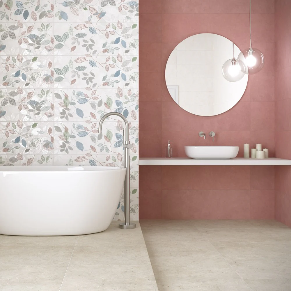 Vibes Orient - Rivestimento effetto resina opaco 33x100 Rosa