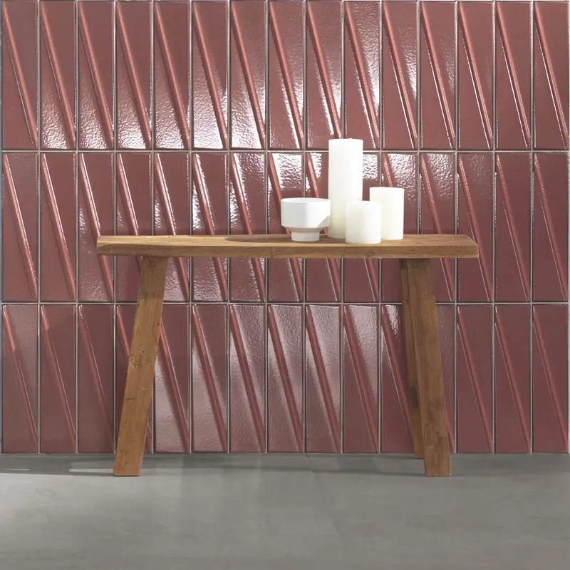 Pulse Ruby – Rivestimento Ceramico Effetto Mattoncino 7x30