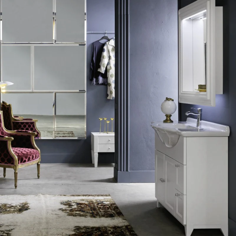 Ricordi - Mobile Bagno Classico a Terra con Lavabo Semincasso
