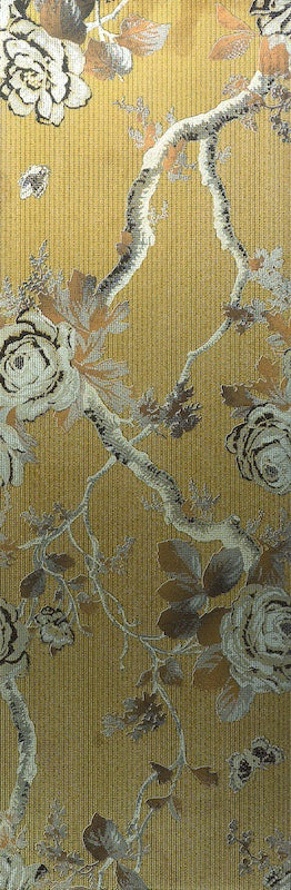 Roi Soleil Oro - Decoro Floreale Opaco 24x72 - Image 2