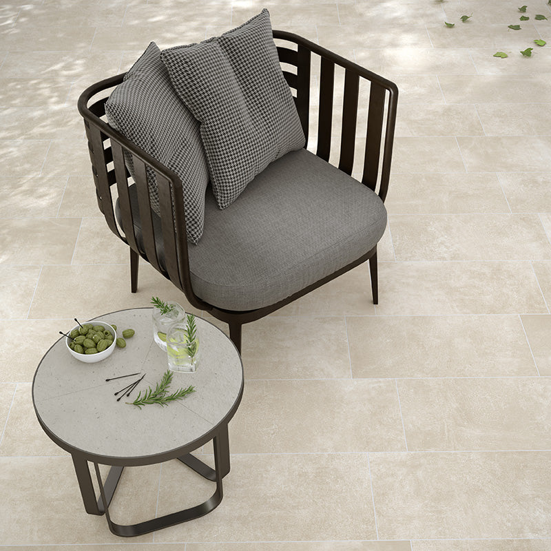 Roma Beige Antiscivolo R11 - Gres Effetto Cemento Per Esterni 30x60