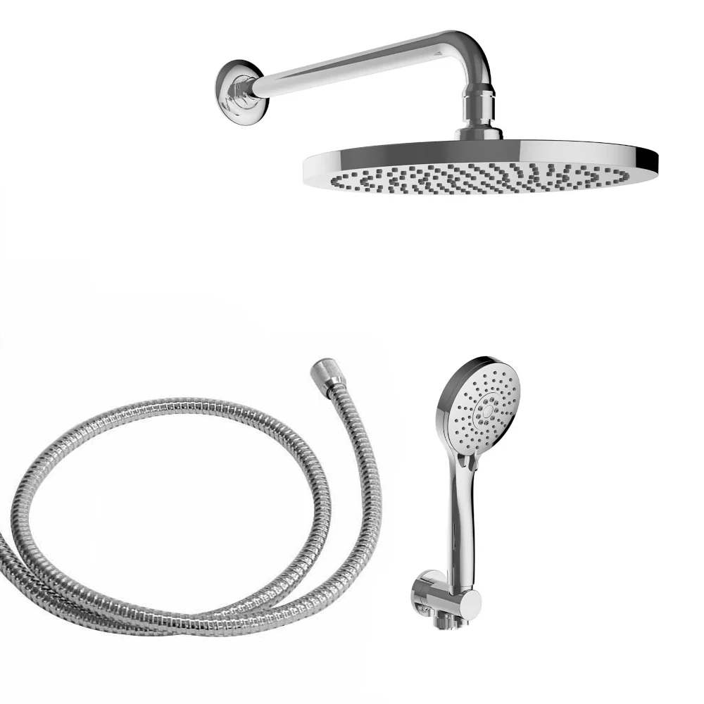 Waterfall 10 - Set doccia economico completo di doccetta e soffione