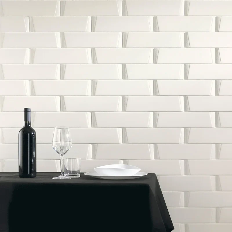 Skema Matt White - Rivestimento Effetto Mattoncino Opaco 7,5x30