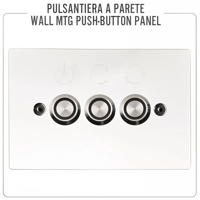 Soffione ad incasso a 3 funzioni in Acciaio Inox con cromoterapia - Image 3