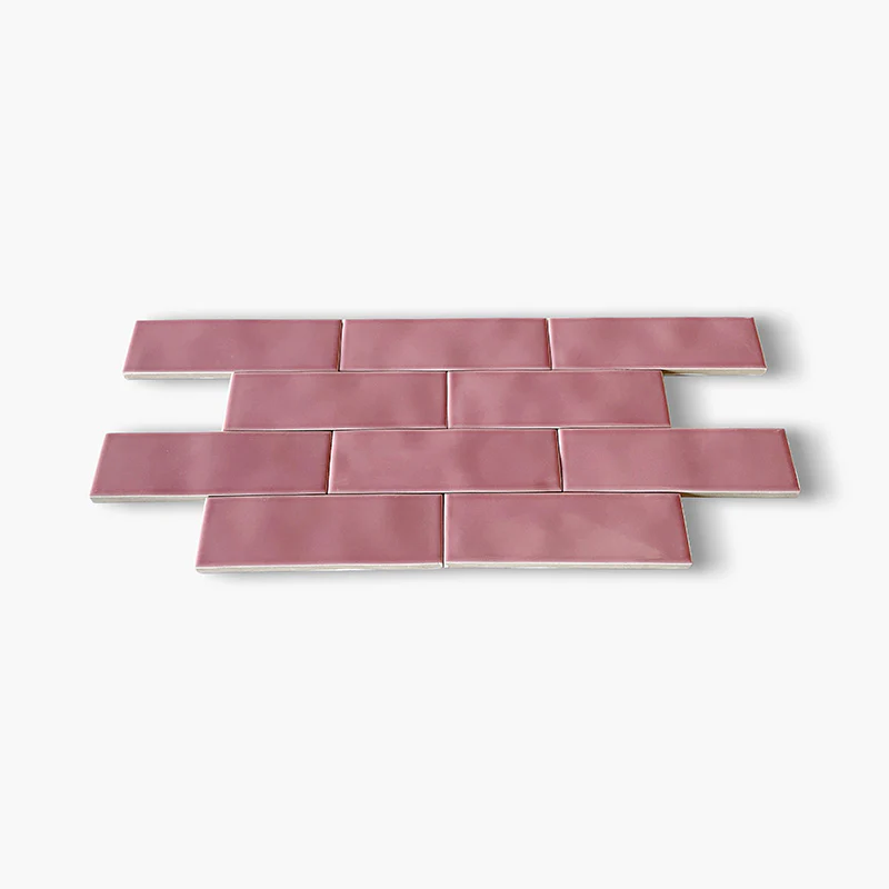 Stock Piastrelle Mattoncino Rosa - Rivestimento Lucido 5x15 SCONTATO - Image 2