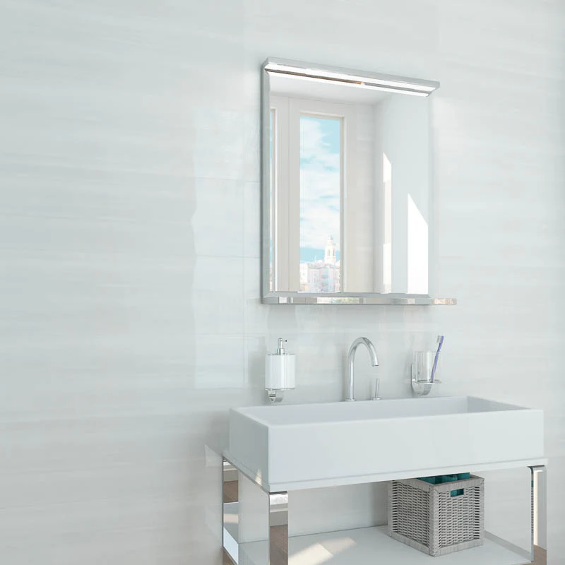 Studio Bianco - Rivestimento Effetto Pennellato Vivace Lucido 25x75