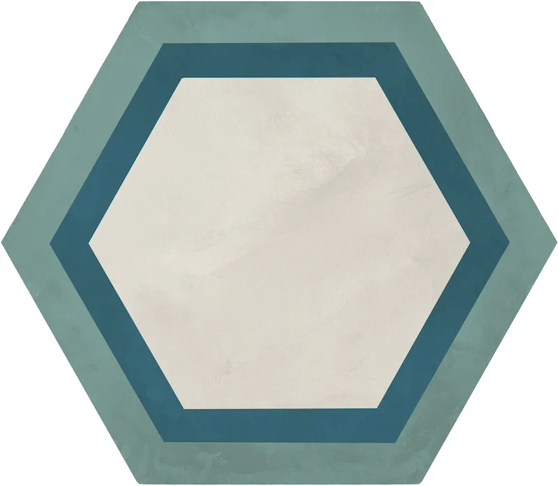 Terra.Art Mix Oceano Cielo Esagona - Gres Effetto Cementina Esagonale 25x21 - Image 3