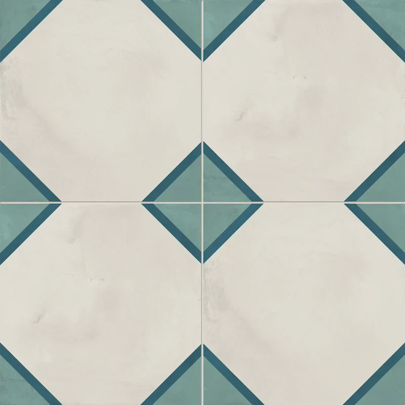 Terra.Art Ottagono Oceano Cielo - Gres Effetto Cementine 20x20 - Image 2