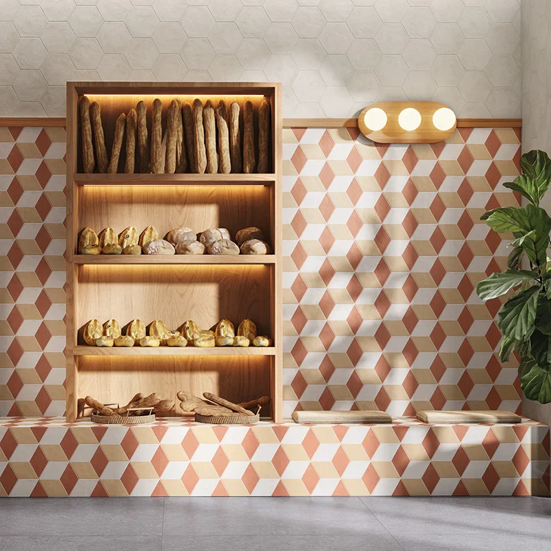 Terra.Art Rombo Tramonto Crema Esagona - Gres Effetto Cementina Esagonale 25x21