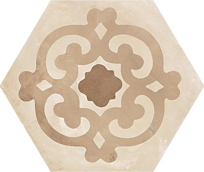 Terra Mix Decori Caldi Esagona - Gres Effetto Cementine Esagonale 25x21 - Image 7