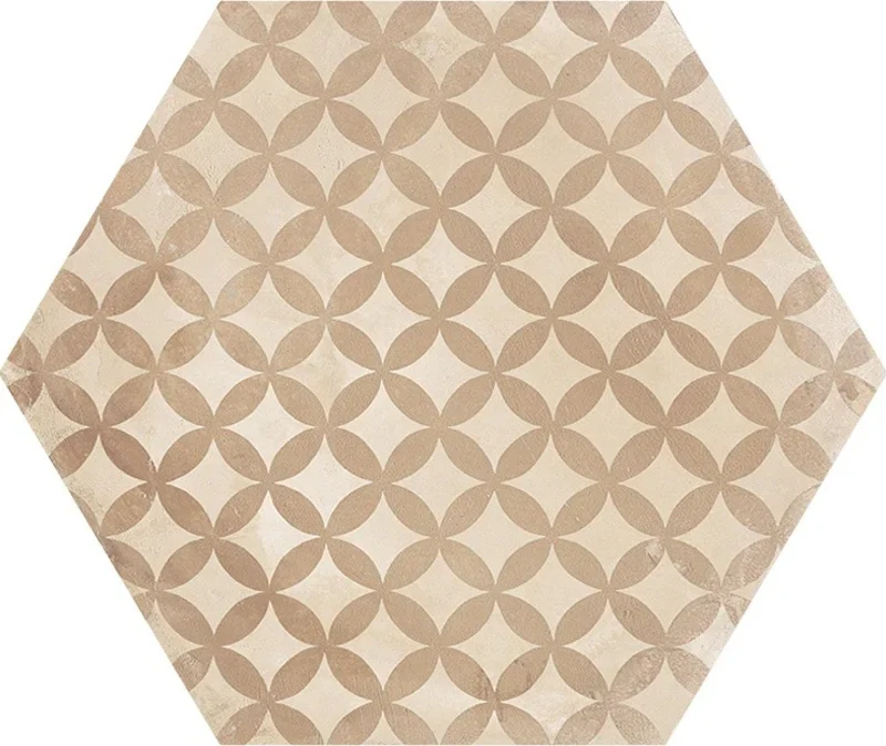 Terra Mix Decori Caldi Esagona - Gres Effetto Cementine Esagonale 25x21 - Image 5