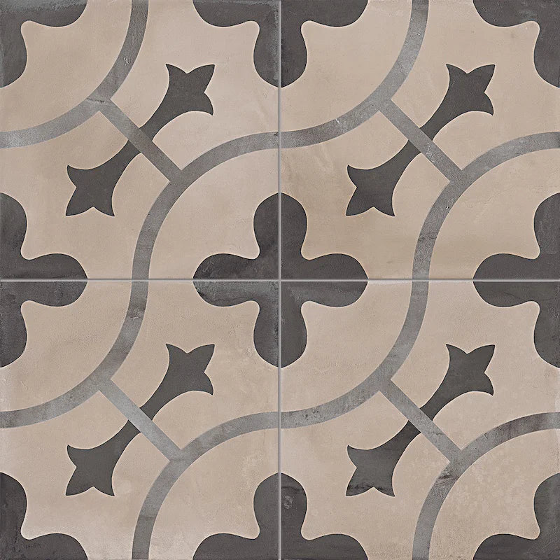 Terra Ornamento Freddo - Gres Effetto Cementine 20x20 - Image 2