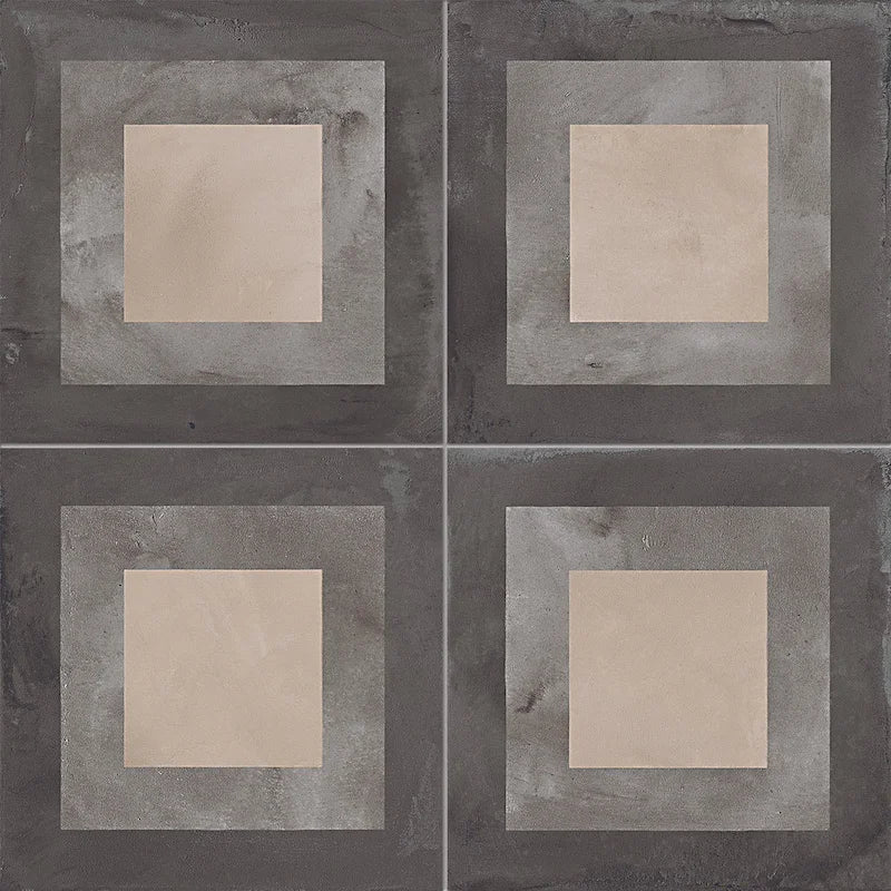 Terra Quadrato Freddo - Gres Effetto Cementine 20x20 - Image 2
