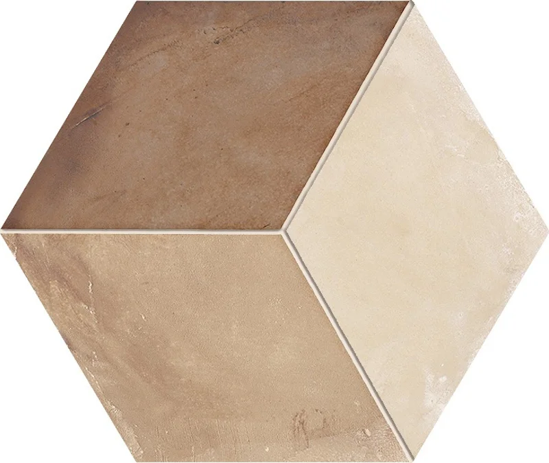 Terra Mix Decori Caldi Esagona - Gres Effetto Cementine Esagonale 25x21 - Image 12