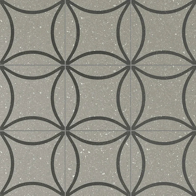 Terrasale Astro Cenere - Gres Effetto Decoro Geometrico 20x20 - Image 3