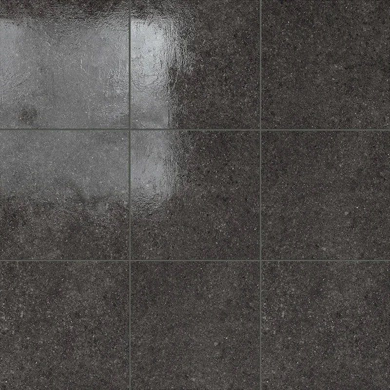 Terrasale Nero Lacca - Gres Effetto Graniglia Lucida 20x20 - Image 3