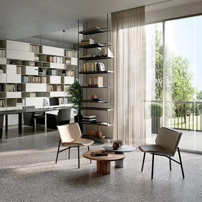 Terrazzotech Antracite - Gres Effetto Marmetta 60x60 Rettificato