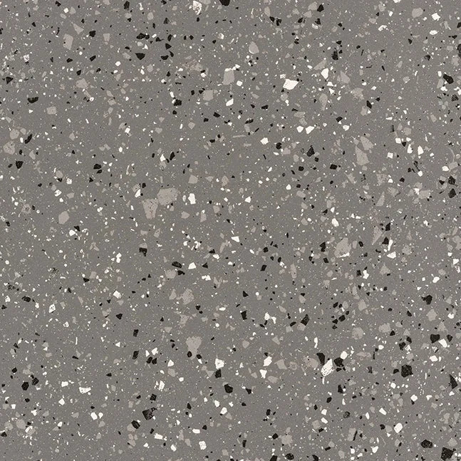 Terrazzotech Antracite R11 - Gres Effetto Marmetta Bocciardato Per Esterni 60x60 Rettificato