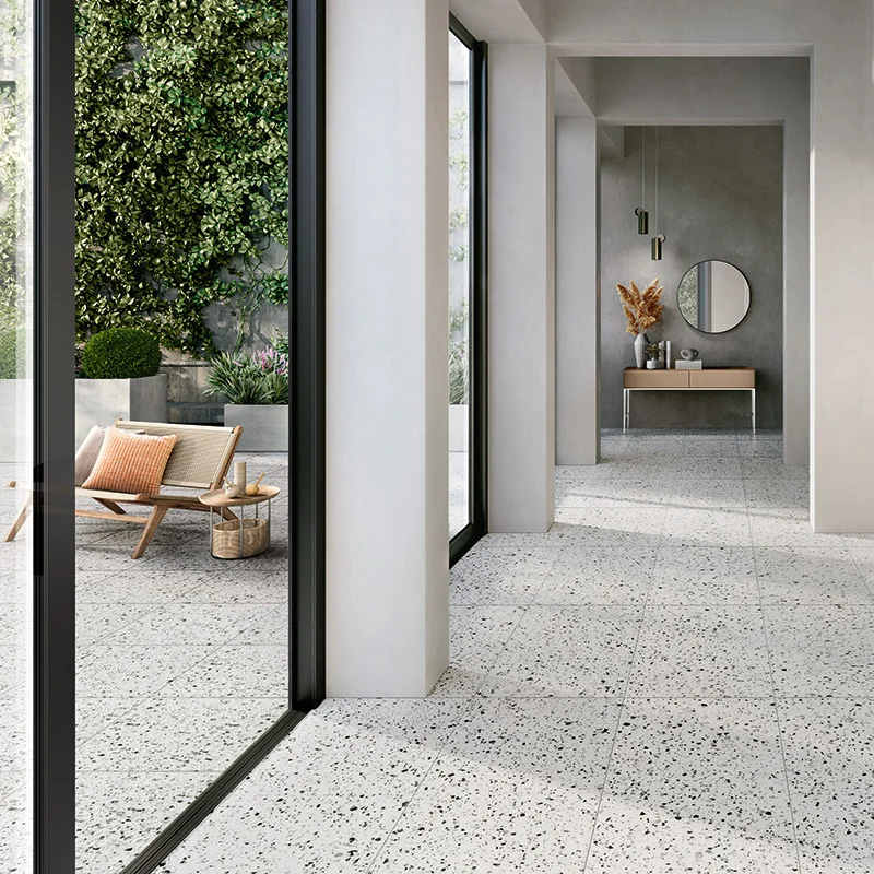Terrazzotech Argento - Gres Effetto Marmetta 60x120 Rettificato