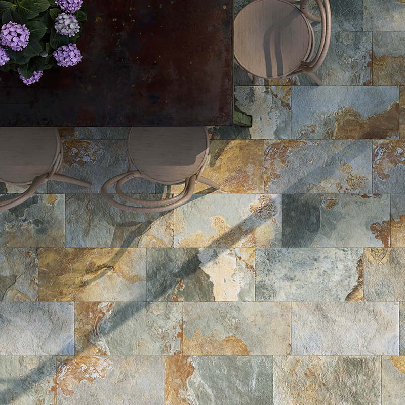 Thai Tegalan Vert Antiscivolo R11 - Gres Effetto Pietra Naturale di Bali 30x60