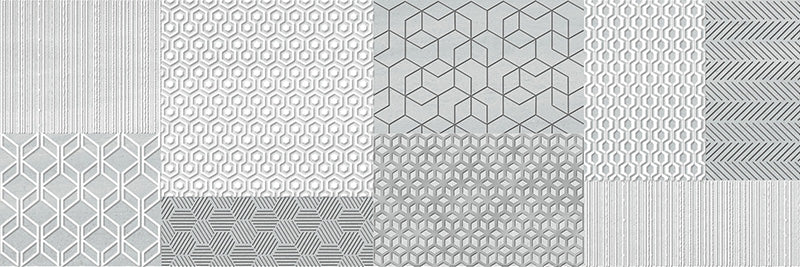 Trex Era Ice - Rivestimento Effetto Carta da Parati Geometrica 25x75 - Image 2