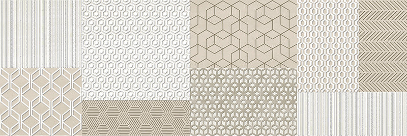 Trex Era Ivory - Rivestimento Effetto Carta da Parati Geometrica 25x75 - Image 2