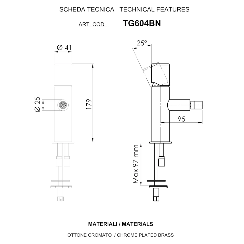 Trilogy - Miscelatore per bidet senza scarico dal design creativo - Image 6