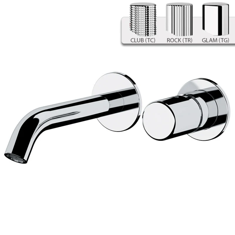 Trilogy - Miscelatore per lavabo a incasso su piastra doppia