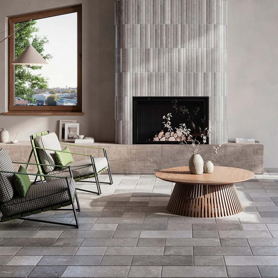 Trulli Grigio 25x25 - Gres Effetto Pietra Pugliese