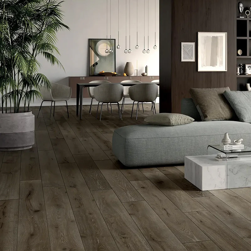 Unica Brown - Gres Porcellanato Effetto Legno 20x180 Rettificato
