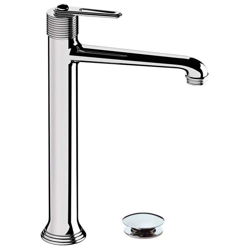 Vesta - Miscelatore per lavabo a canna alta con scarico