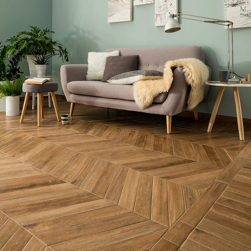 Vintage Dorè Chevron - Gres Porcellanato Effetto Legno Rustico 7.5x40.7 - Image 3