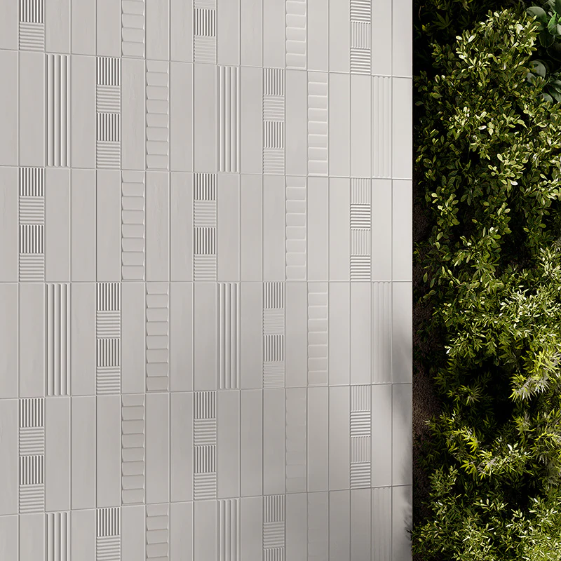Volume Bamboo White - Gres Effetto Mattoncino Opaco 6x25